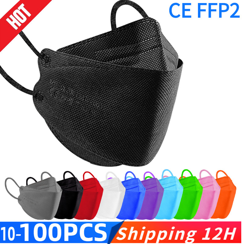 Disposable Surgical Mask - قناع السمك KN95 Mascarillas FPP2 الكبار