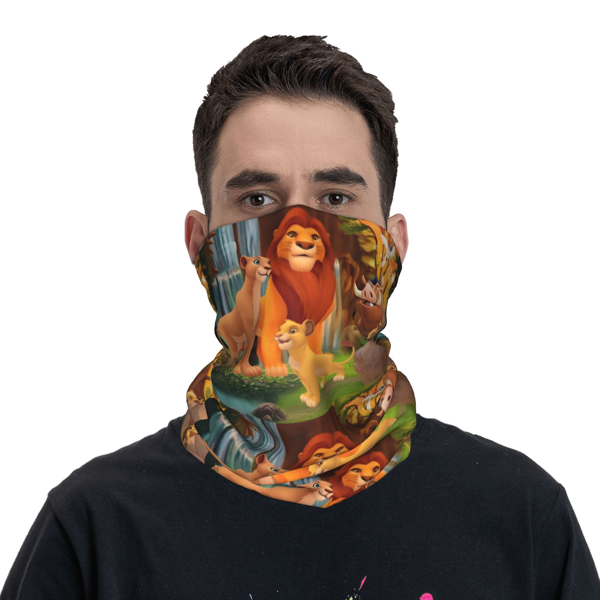 وشاح رقبة مخصص بتصميم L-Lions  - مراجعة Neck Gaiter Face Cover وسعره