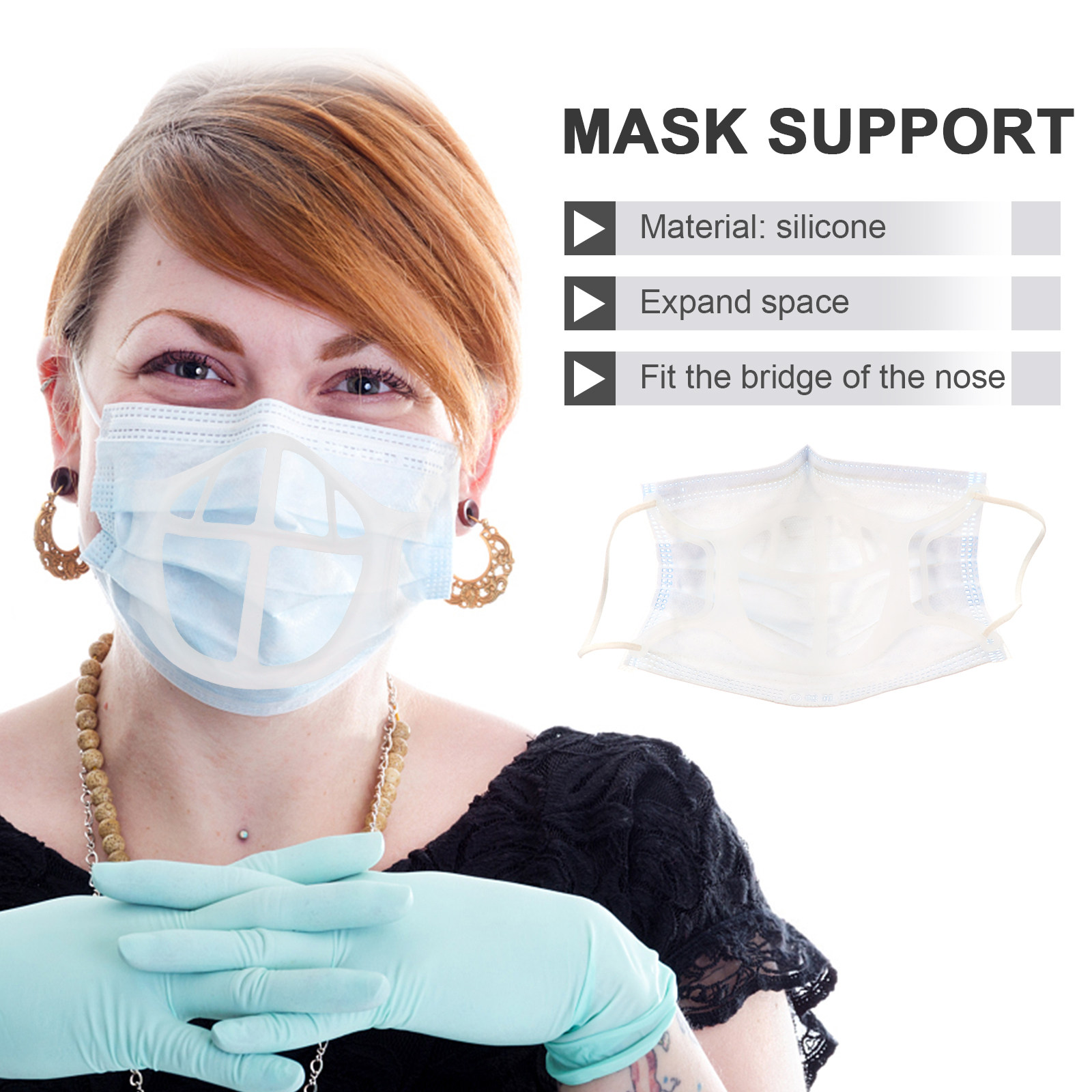 5 قطع من حوامل الأقنعة السيليك - مراجعة Silicone Mask Bracket وسعره