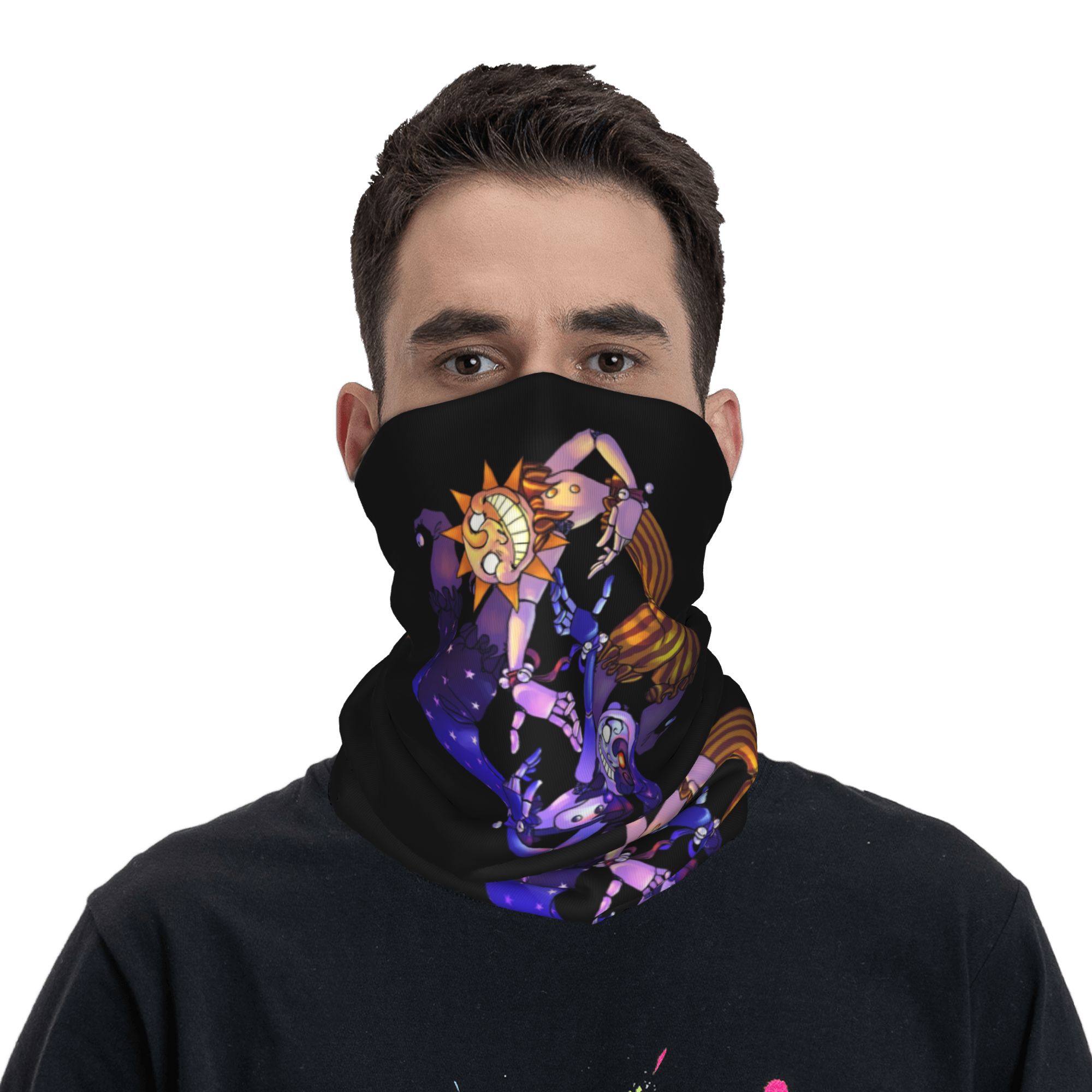 الشمس والقمر FNAF الأمن كسر با - مراجعة Neck Gaiter Face Cover وسعره